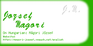 jozsef magori business card